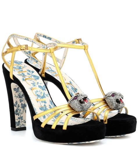 gucci elias sandal|Gucci platform sandals.